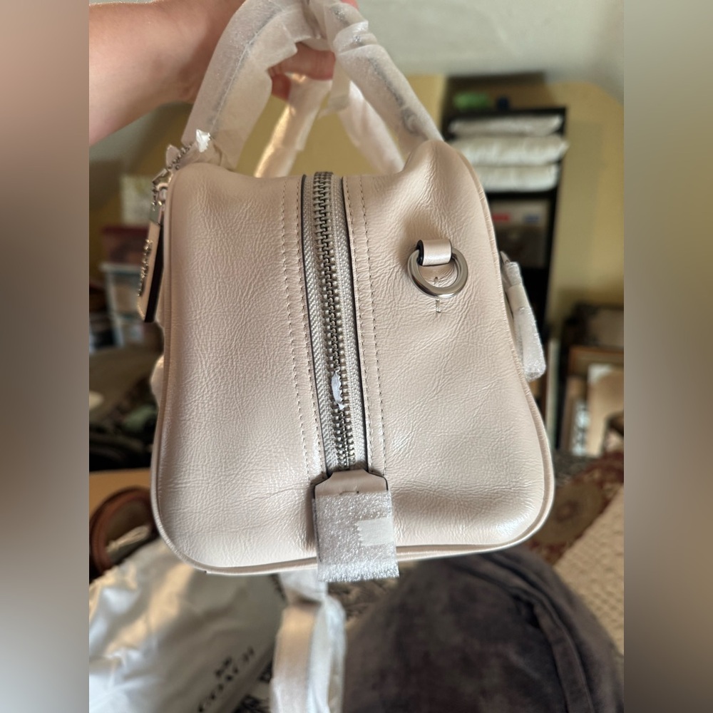 New With Tags- Coach Cube Rogue in White Patent Leather - Picture 12 of 14